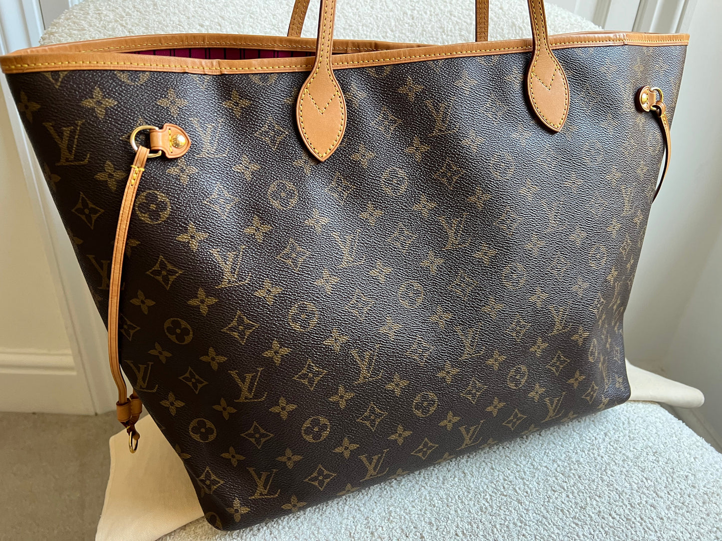 Louis Vuitton Neverfull GM Monogram Pivoine Interior (RRP £1,470)