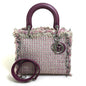 Dior Handbag tweed Pink x purple x white Ginza Limited Le Rose Bonheur (Happy Rose) Lady Dior Women