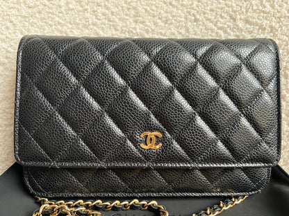 Chanel Black Caviar Wallet on Chain (RRP £2,930)
