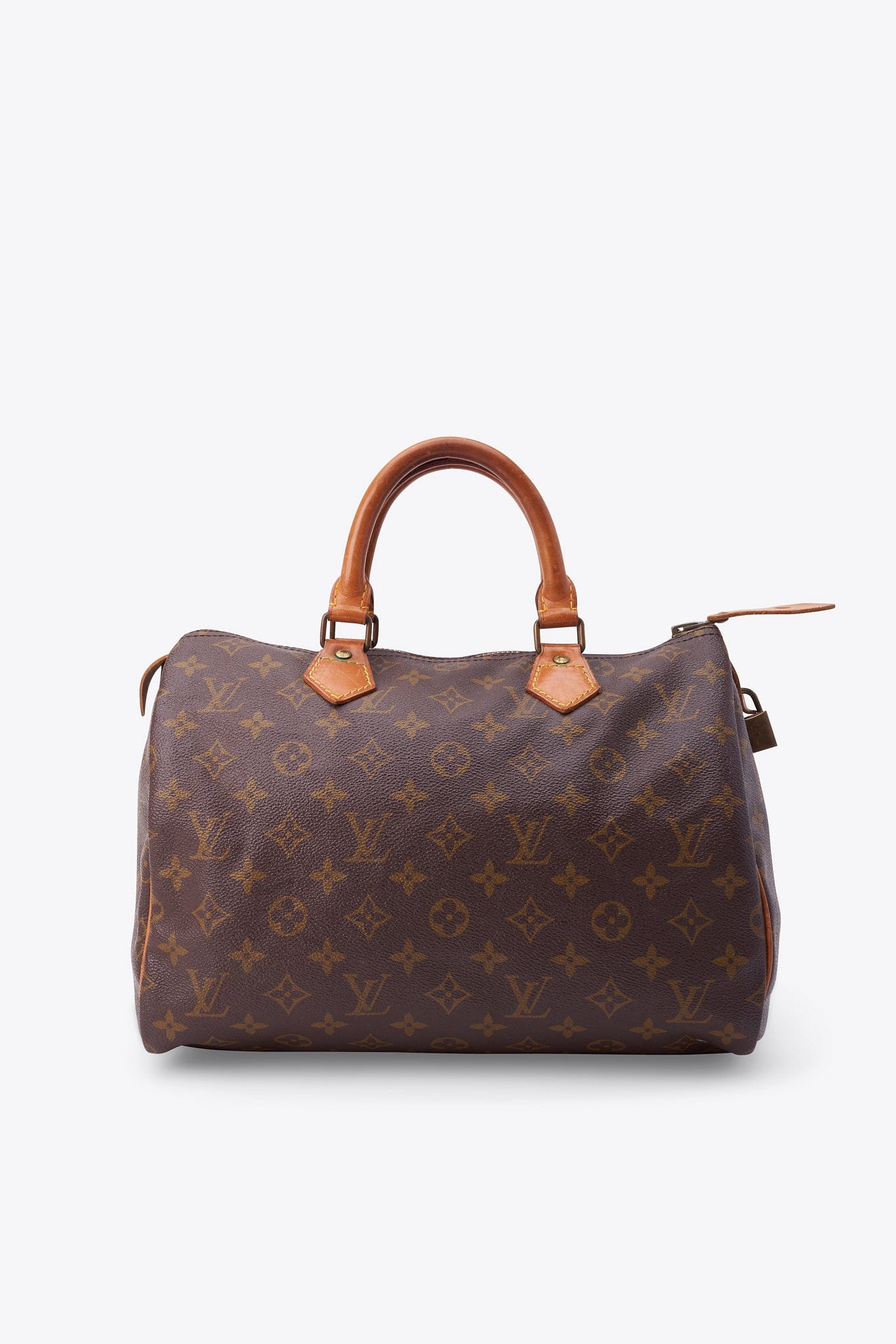 Louis Vuitton 30 Speedy Bag In Brown Monogram Coated Canvas