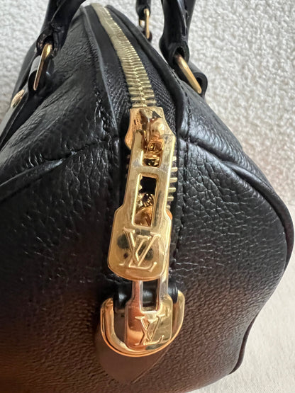 Louis Vuitton Speedy Black Empreinte Bandouliere 20 (RRP £1960)