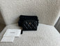 Chanel Black Quilted Caviar Zip Round Purse with Silver Hardware (RRP £550)