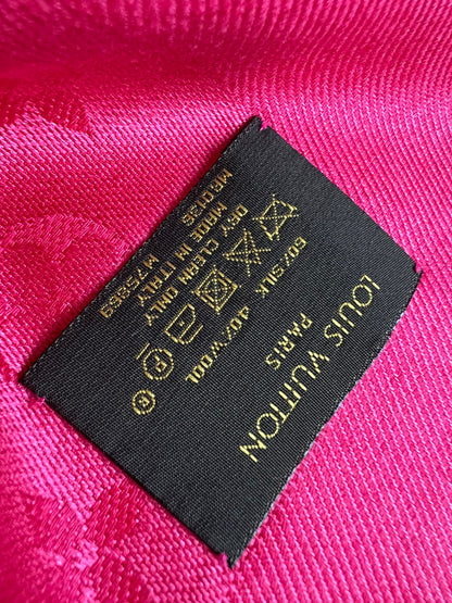 Louis Vuitton Fuchsia Monogram Shawl (RRP £475)