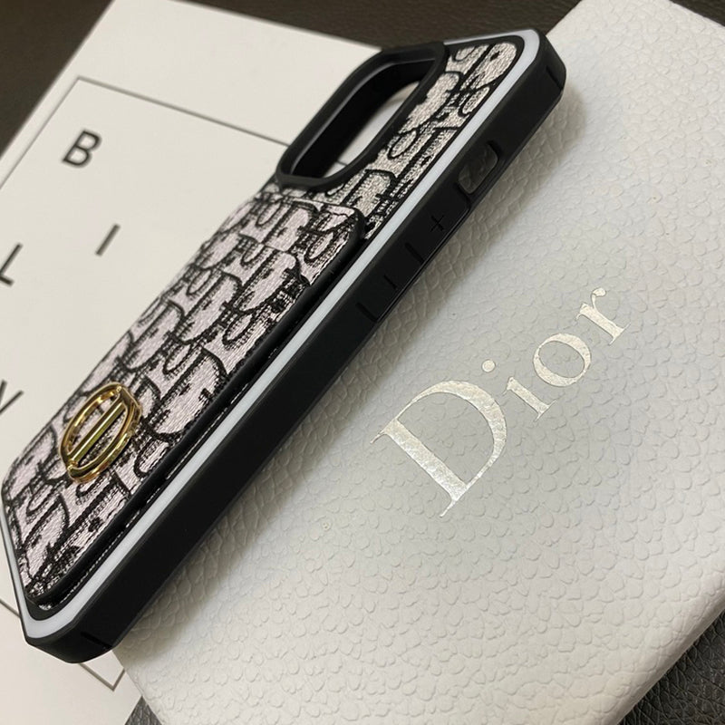 Black CD iPhone Case With Card Holder