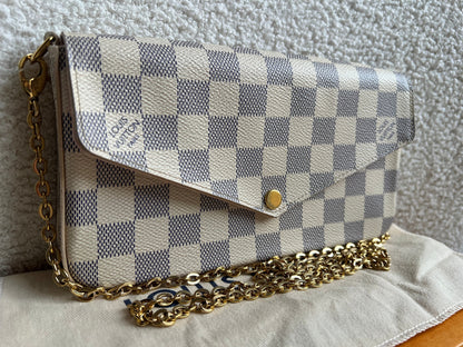 Louis Vuitton Felicie Pochette Damier Azur (RRP £1110)