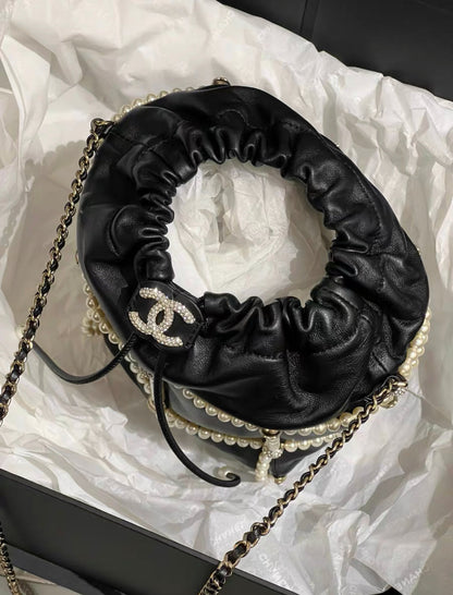 Chanel Luxury Lambskin Black Handbag Lambskin
