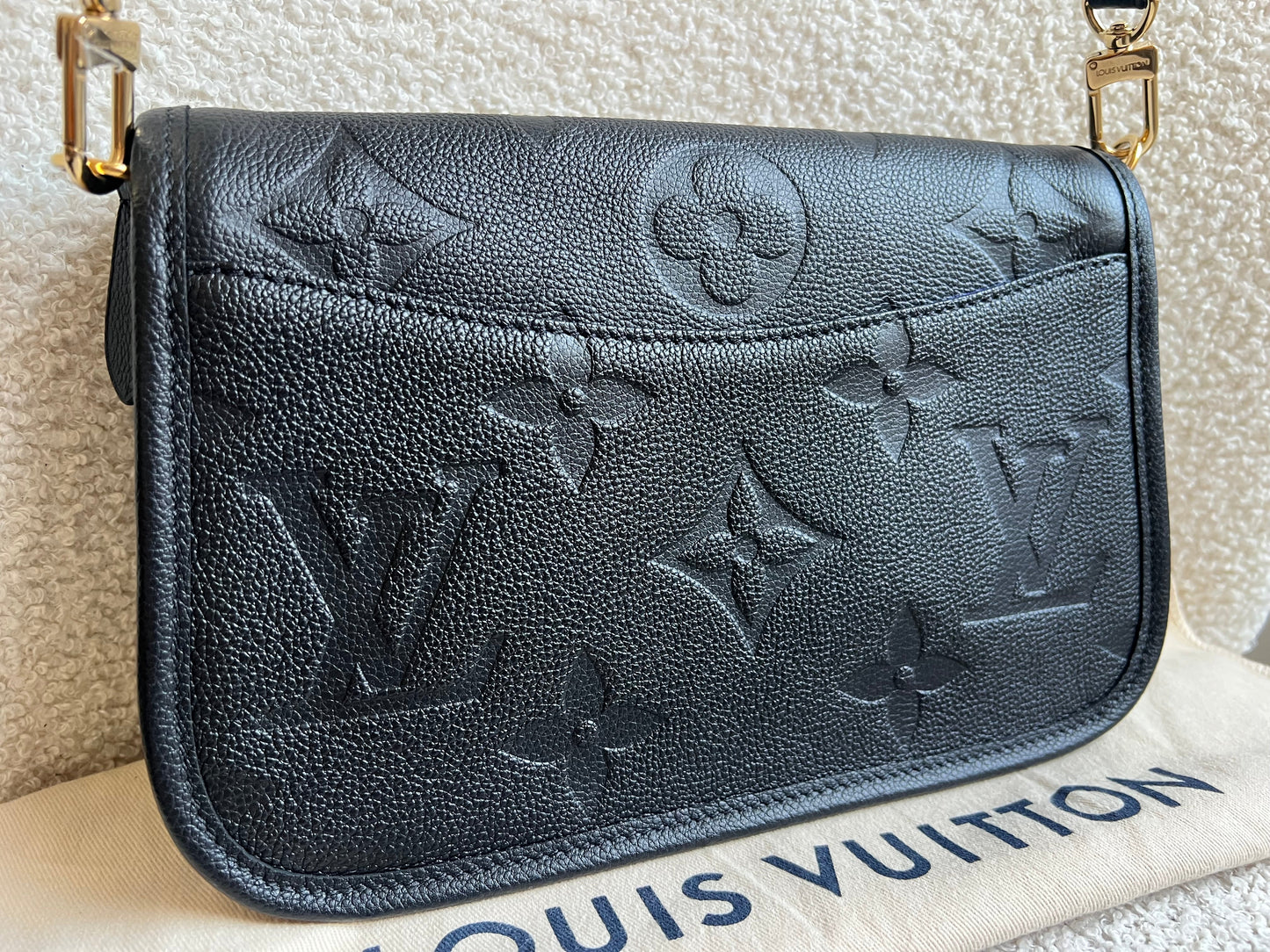 Louis Vuitton Diane Satchel Black Empreinte (RRP £2,120)