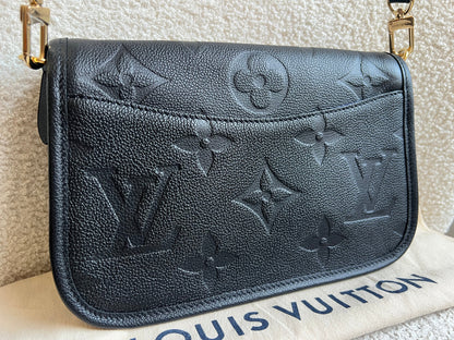 Louis Vuitton Diane Satchel Black Empreinte (RRP £2,120)