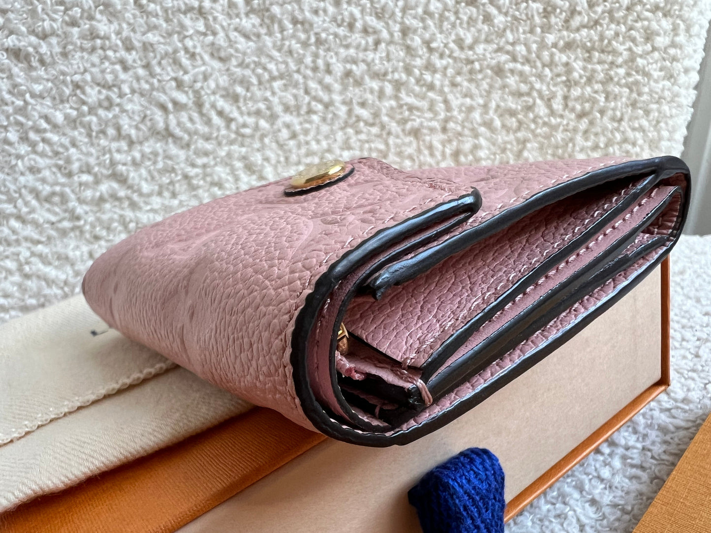 Louis Vuitton Zoe Wallet Rose Poudre Empreinte (RRP £515)