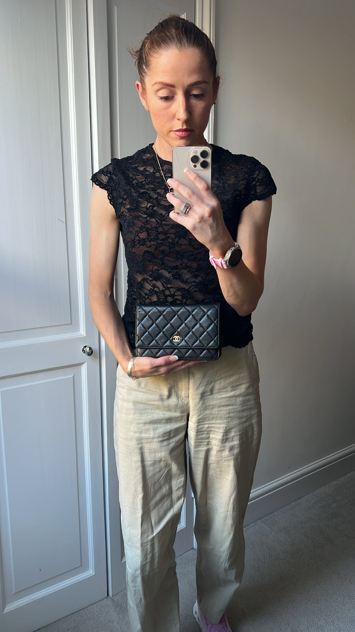 Chanel Black Caviar Wallet on Chain (RRP £2,930)