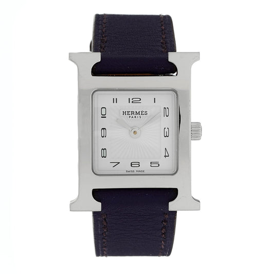 Stainless Steel Swift 21mm Heure H Hour Quartz Watch Iris