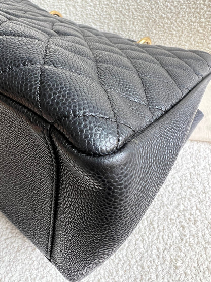 Chanel Black Caviar Grand Shopper Tote Gold Hardware (GST)
