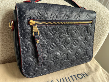 Louis Vuitton Pochette Metis Marine Rouge Empreinte (RRP £2,200)