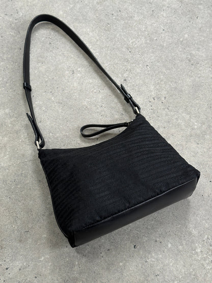 Prada Nylon Tessuto Monogram Crossbody Bag