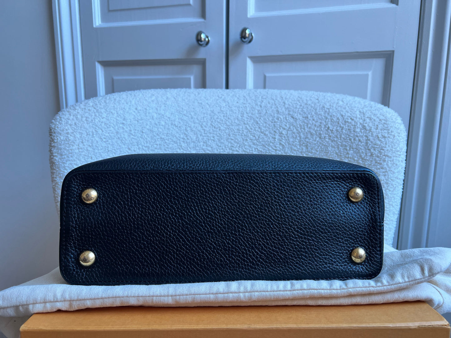 Louis Vuitton Capucines MM Black with Silver Hardware (RRP £4,350)