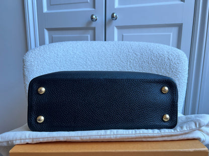 Louis Vuitton Capucines MM Black with Silver Hardware (RRP £4,350)