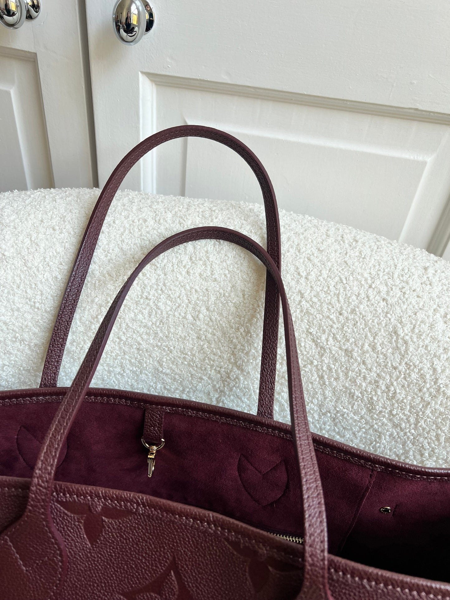 Louis Vuitton Neverfull MM Wine Empreinte (RRP £1,970)