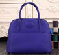 Luxury Hermes Bolide 31Cm Togo Leather Electric Blue Bag