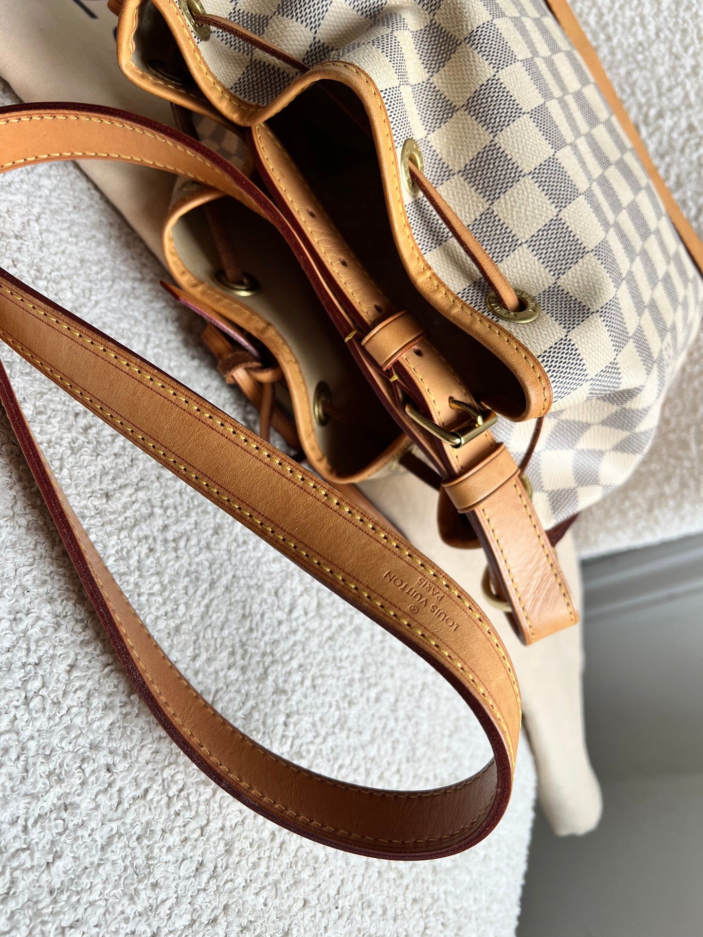 Louis Vuitton Petit Noe Bucket Bag Damier Azur (RRP £1,490)