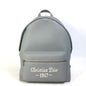 Dior Backpack 1ESBA088NFS Calfskin gray rider RIDER1947 logo backpack mens