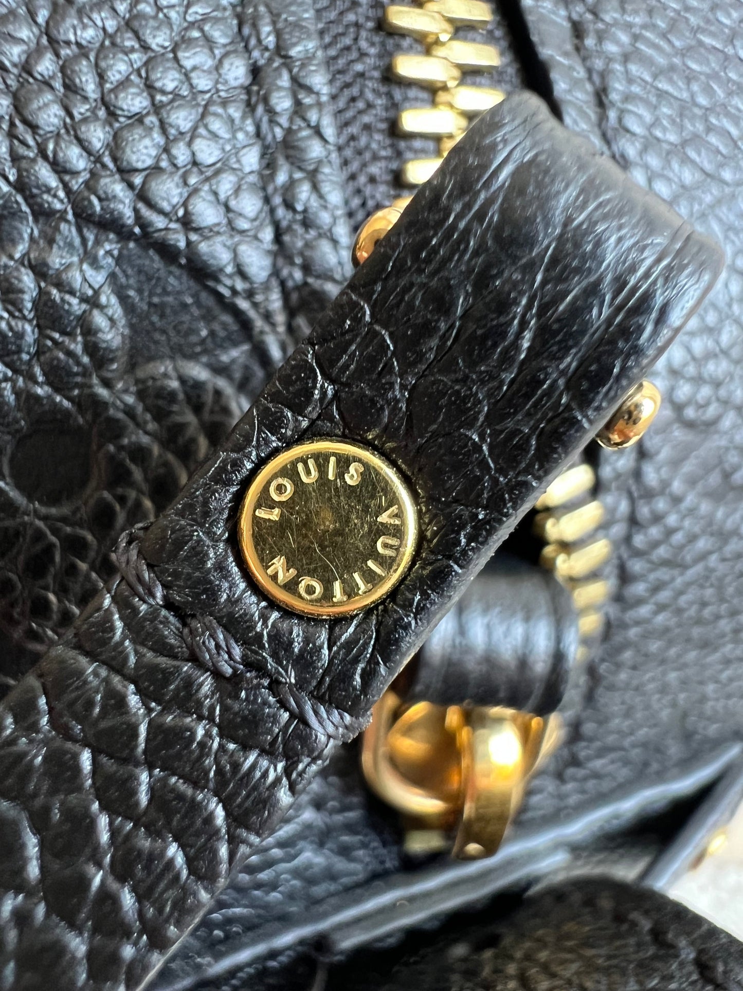 Louis Vuitton Boite Chapeau Souple MM Black Empreinte (RRP £2590)