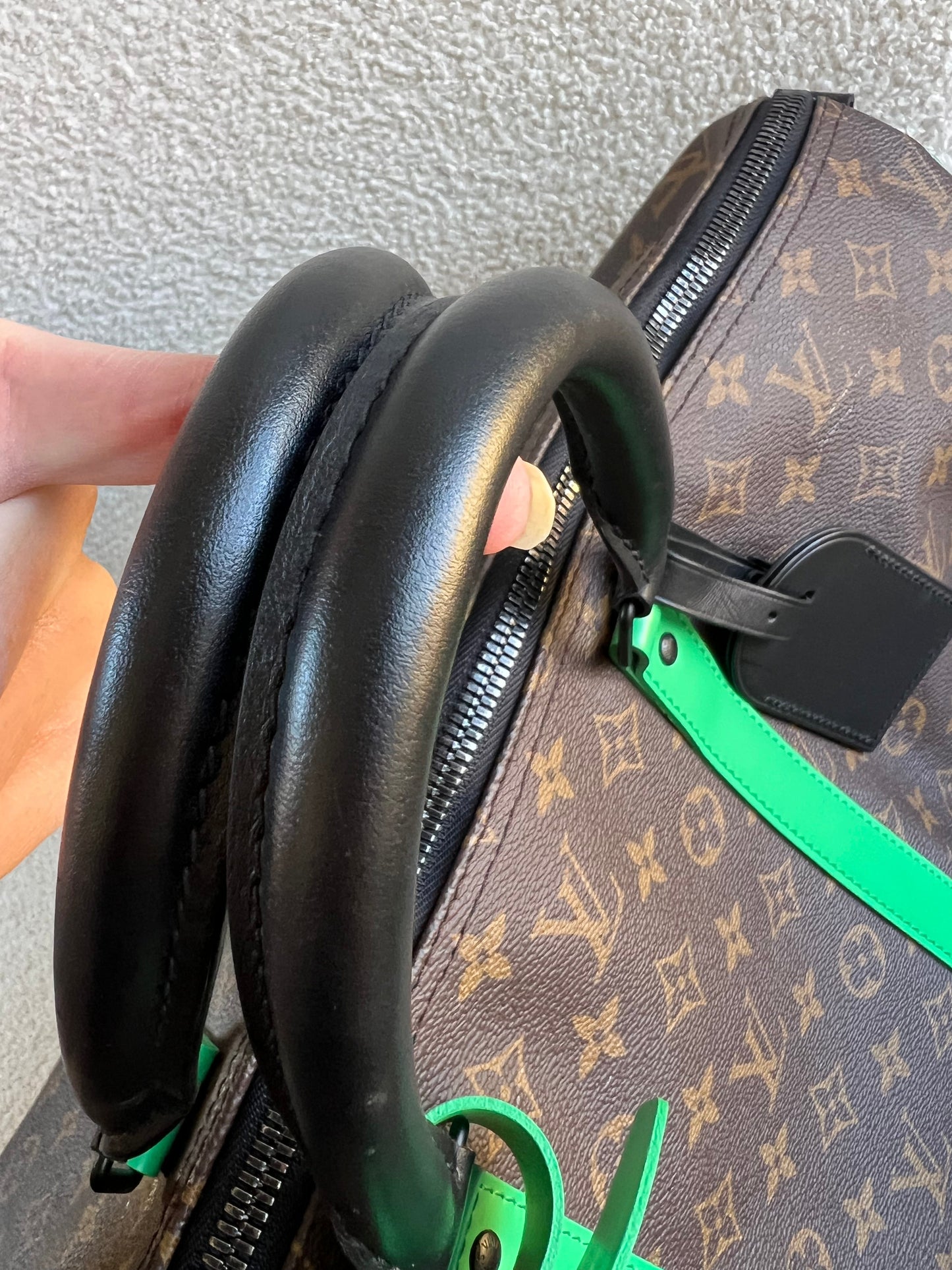 Louis Vuitton Keepall Bandouliere 50 Monogram Macassar and Minty Green (RRP £2,520)