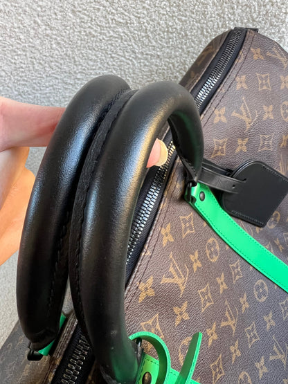 Louis Vuitton Keepall Bandouliere 50 Monogram Macassar and Minty Green (RRP £2,520)