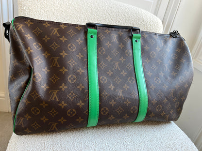 Louis Vuitton Keepall Bandouliere 50 Monogram Macassar and Minty Green (RRP £2,520)