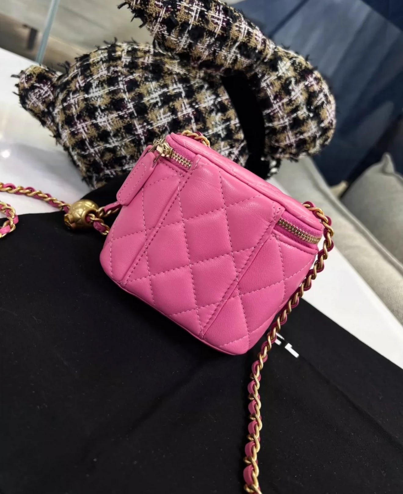 Chanel Vanity Lambskin Pink Shoulder Bag