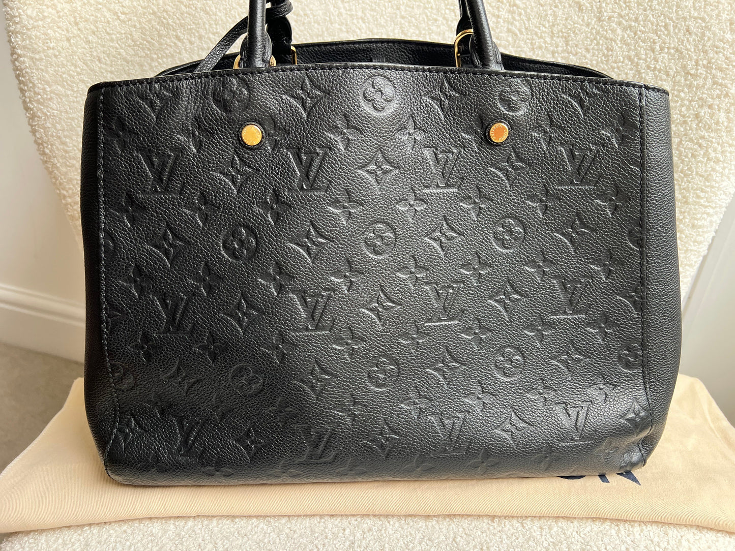 Louis Vuitton Montaigne GM in Black Monogram Empreinte (RRP £2230)