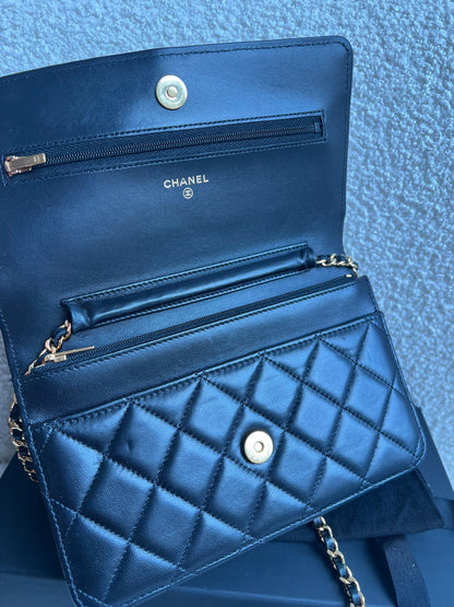 Chanel Wallet on Chain in Black Lambskin Gold Hardware (RRP £2,930)