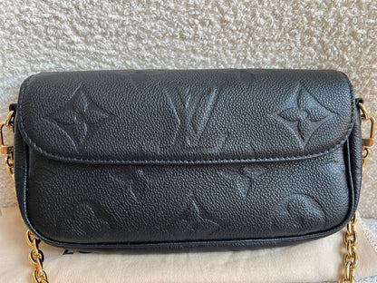 Louis Vuitton Ivy Wallet on Chain Bag Black Empreinte (RRP £1,490)