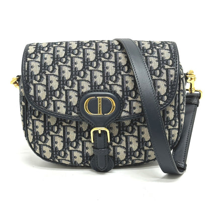 Dior Shoulder Bag leather gray CD Cannage Caro Women