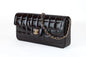 Chanel Brown Patent Leather Chocolate Bar East West Flap Bag with Gold Hardware