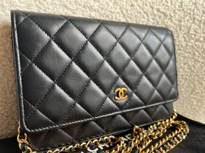 Chanel Wallet on Chain in Black Lambskin Gold Hardware (RRP £2,930)
