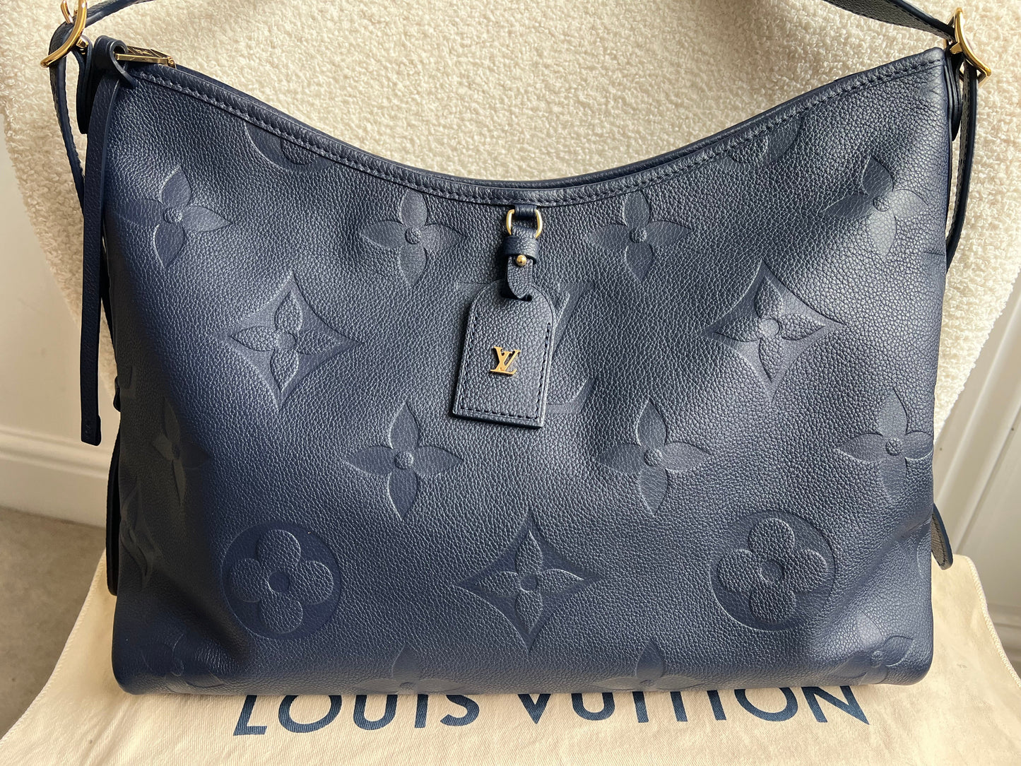 Louis Vuitton Carryall MM Navy Empreinte (RRP £2470)