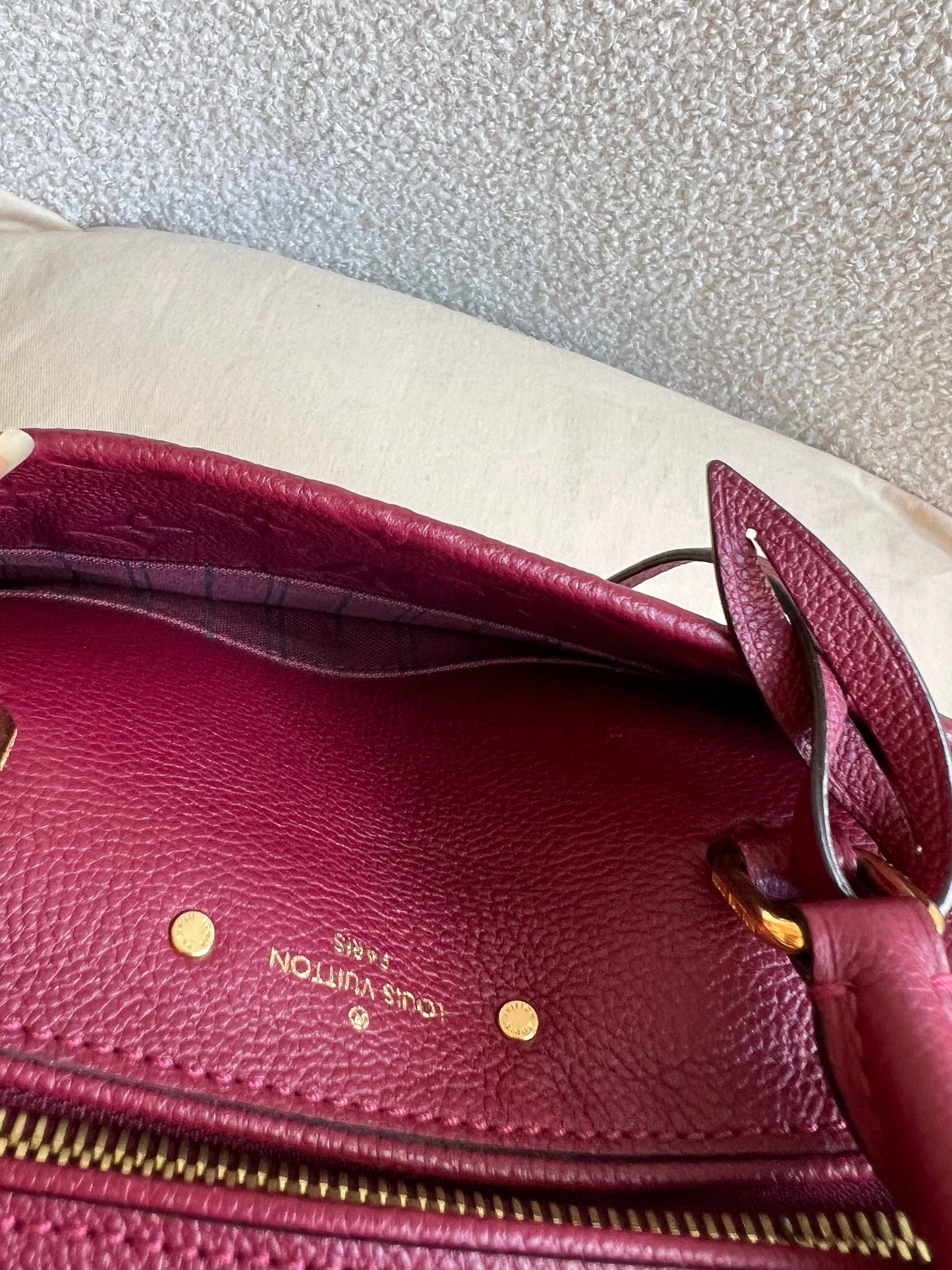 Louis Vuitton Speedy 25 Raisin Empreinte (RRP £1,840)