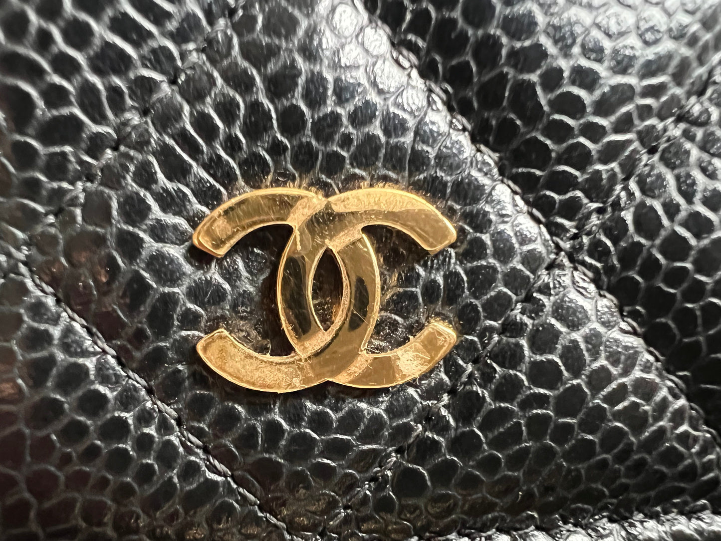 Chanel Black Caviar Wallet on Chain (RRP £2,930)