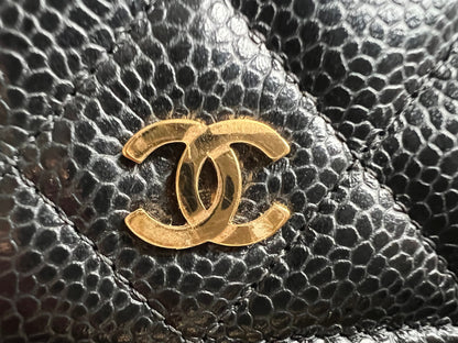 Chanel Black Caviar Wallet on Chain (RRP £2,930)