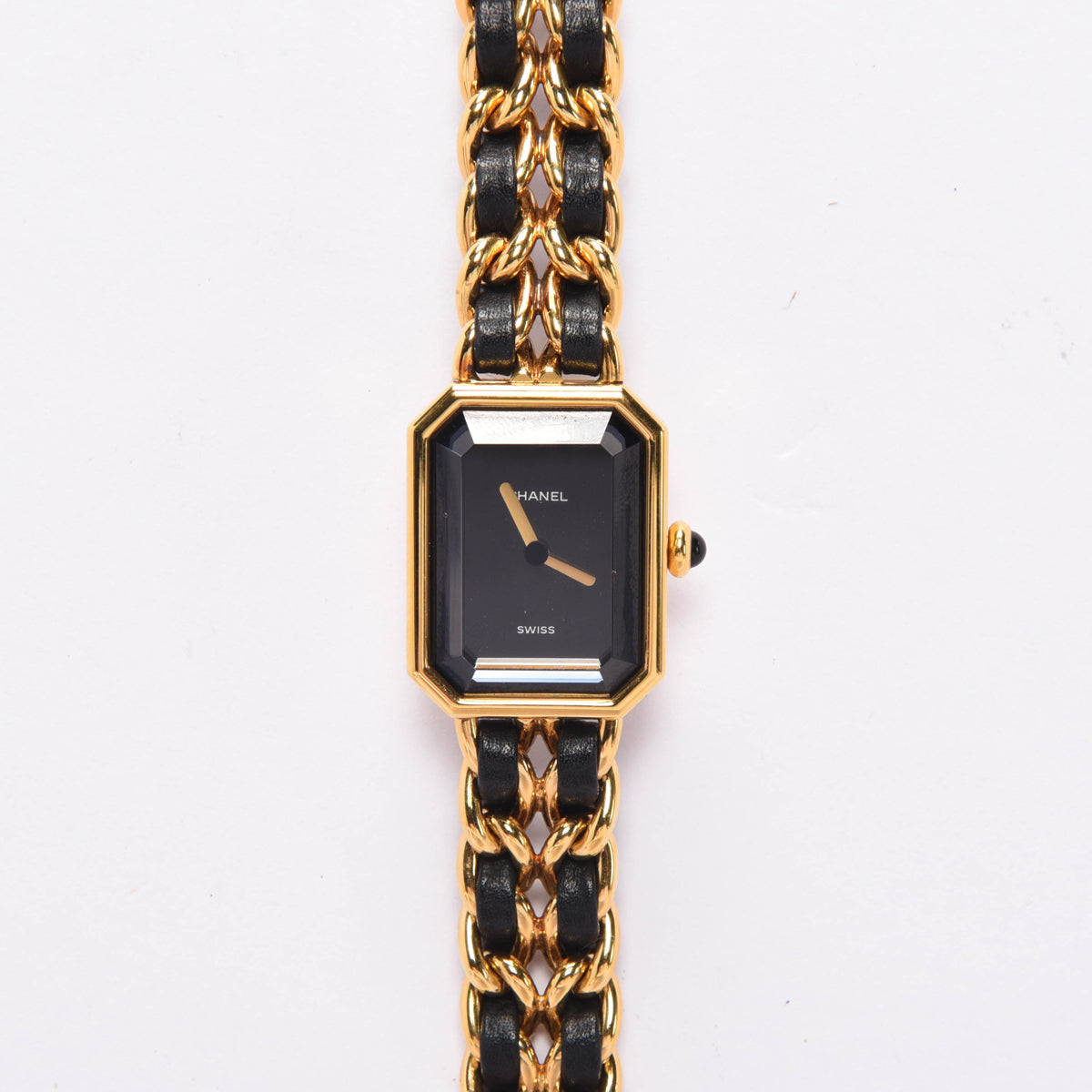 Chanel Black & Gold Chain Premiere Watch