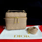 Dior Shoulder Bag leather beige Travel Small Vanity