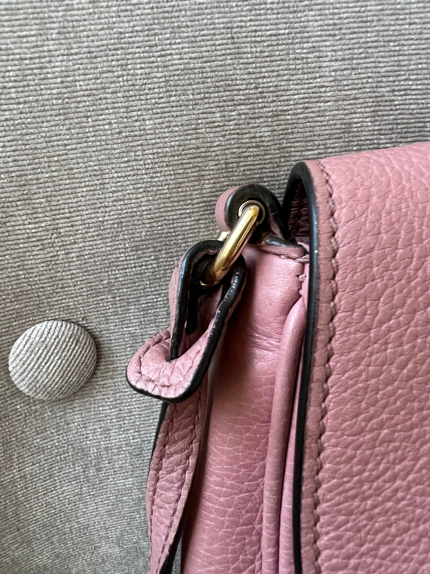 Gucci Rose Pink Soho Disco Crossbody Flap Bag (RRP £1050)