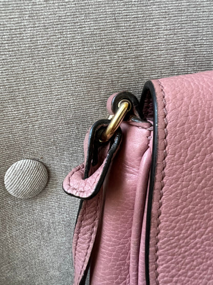 Gucci Rose Pink Soho Disco Crossbody Flap Bag (RRP £1050)