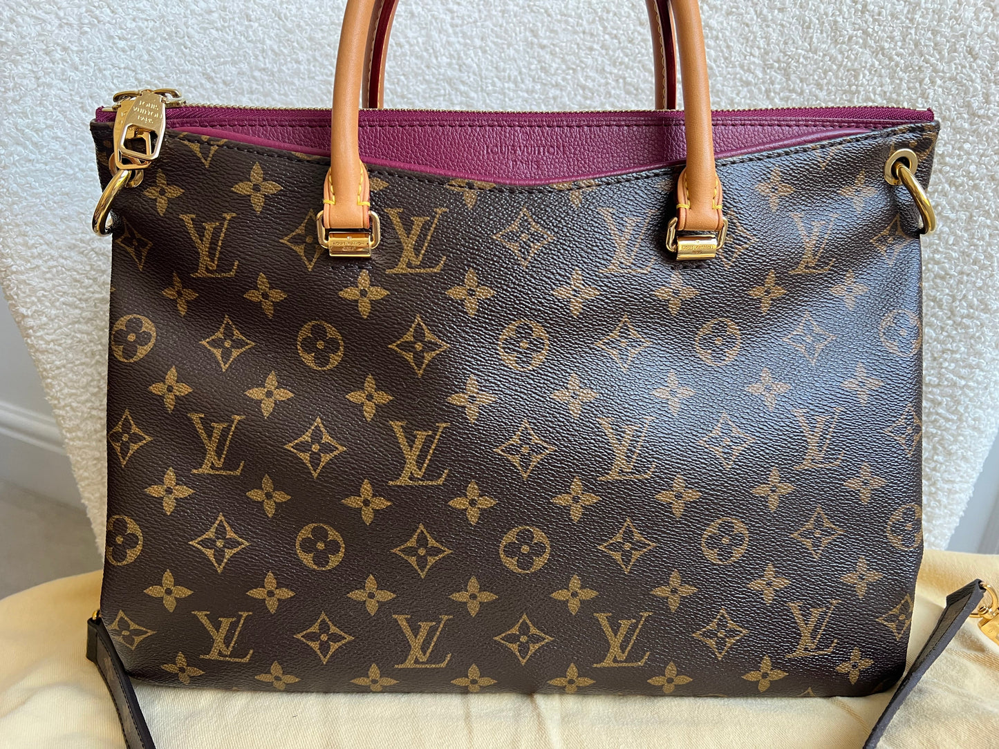 Louis Vuitton Pallas Tote in Monogram and Fuchsia (RRP £1960)