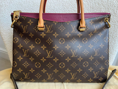 Louis Vuitton Pallas Tote in Monogram and Fuchsia (RRP £1960)