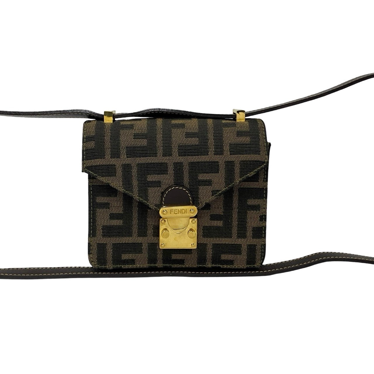 Fendi Leather Red Shoulder Bag Style 18