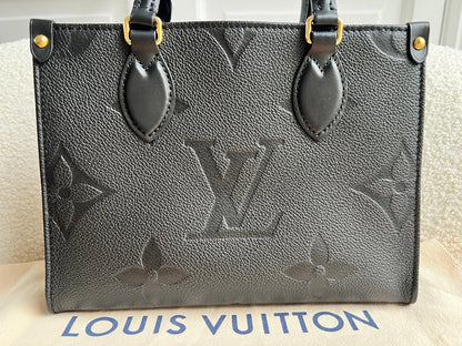Louis Vuitton On the Go Black PM Empreinte (RRP £2,420)