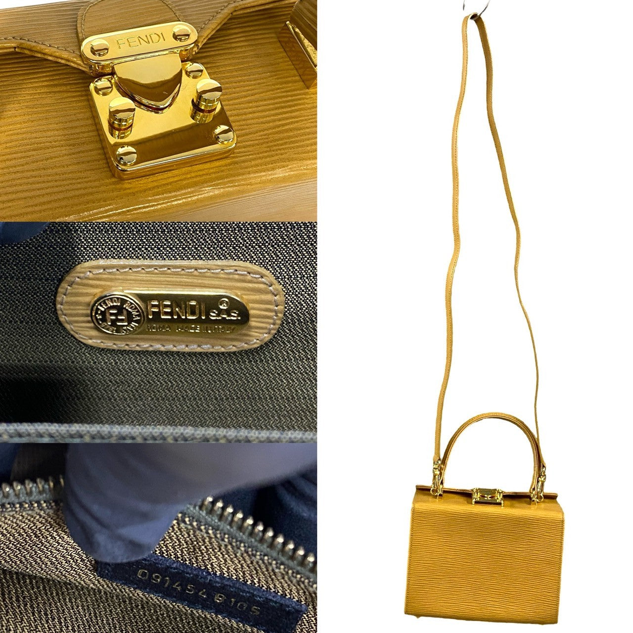 Fendi Luxury Leather Red Handbag Style 52