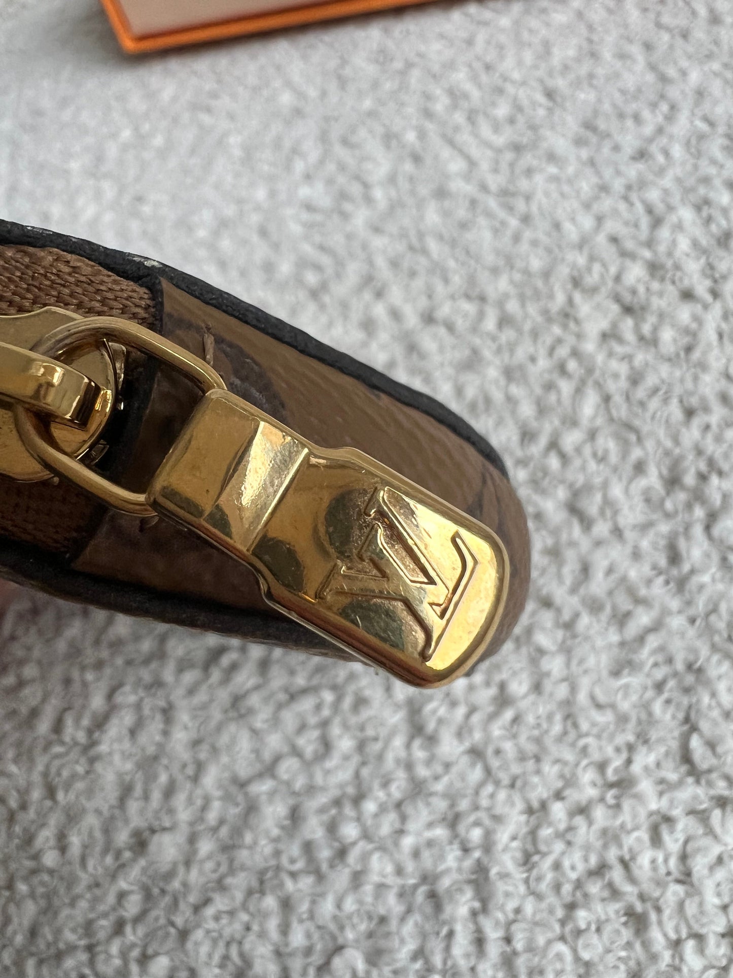 Louis Vuitton Round Coin Purse Reverse Monogram