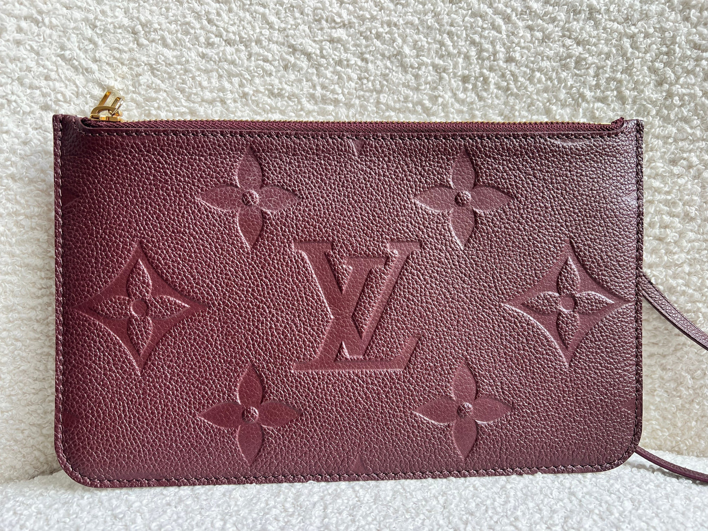 Louis Vuitton Pouch (from Neverfull) Wine Empreinte